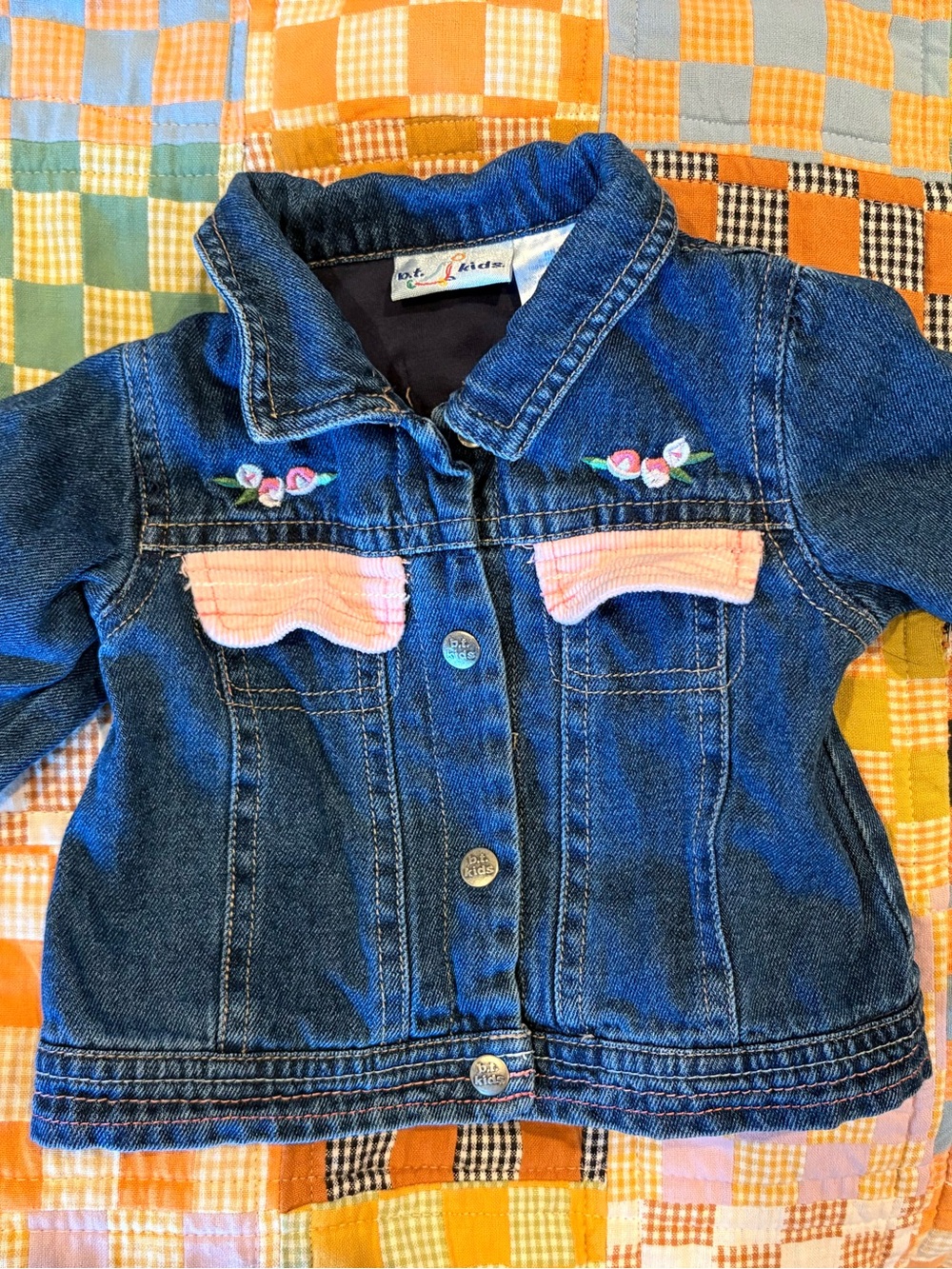 Vintage b.t. kids Denim Jacket Size 3/6M
